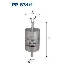 PP 831/1 FILTRON Фильтр топливный (BK10201/70244ASAM/NF-2116)